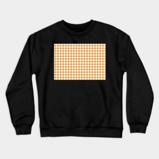 Polka Dot Design Retro Palette - Yellow Crewneck Sweatshirt